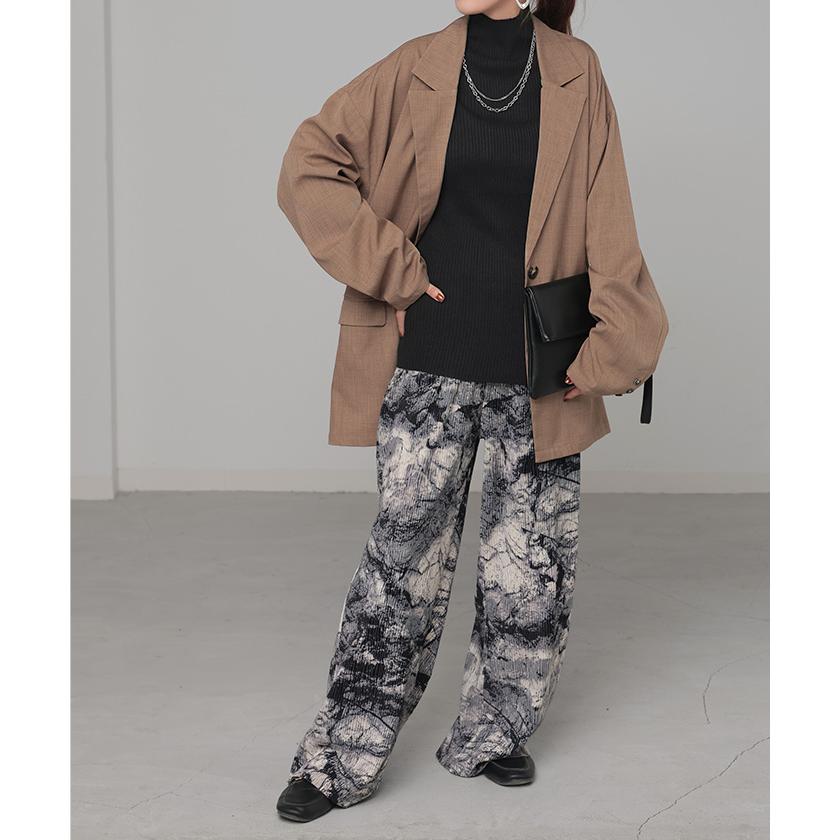 ニット 洗える リブ インナー レディース セーター トップス リブニット タートル タートルネック ハイネック きれいめ 薄手 長袖 無地 レイヤード 重ね着 長い | HUG.U | 08