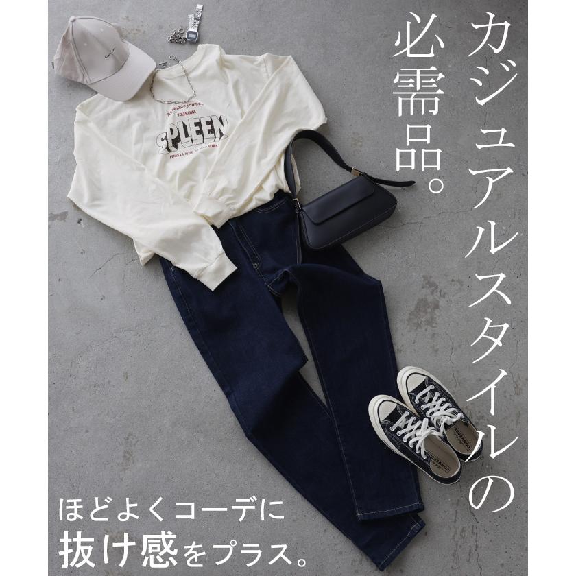カットソー ロンT 綿100 レディース トップス ロング Tシャツ チュニック ロングトップス ロングTシャツ | HUG.U | 11