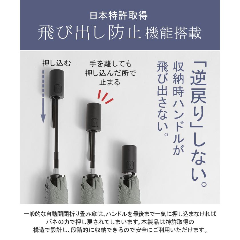HUG.U 傘 折りたたみ 雨傘 大きい 大きめ 撥水 頑丈 レディース