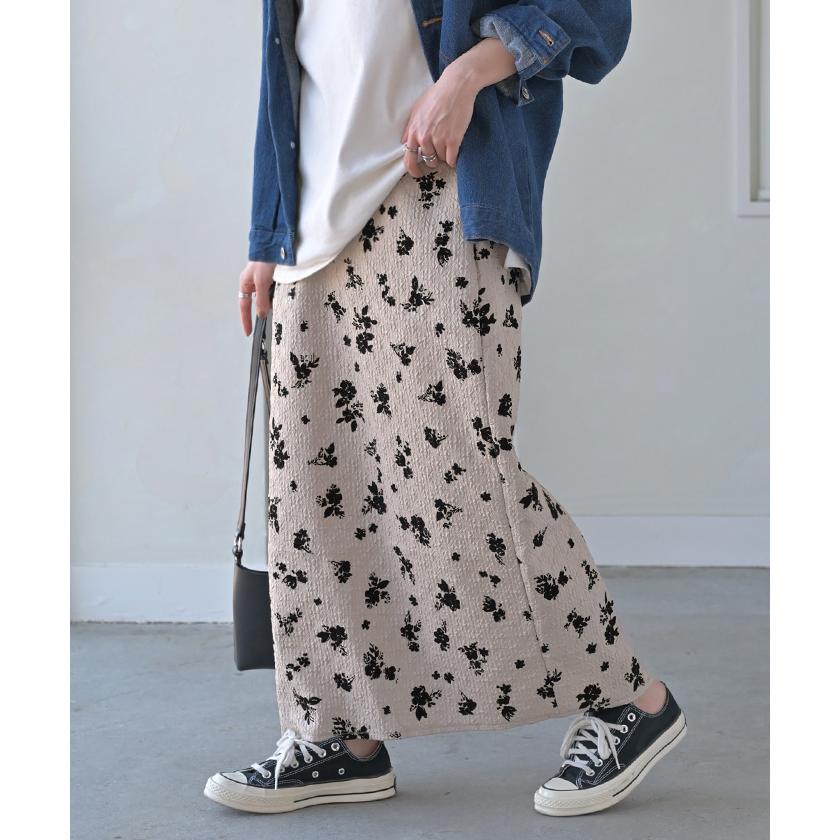 2015aw GIVENCHY フローラル柄 ジャガード タイトスカート 2015aw