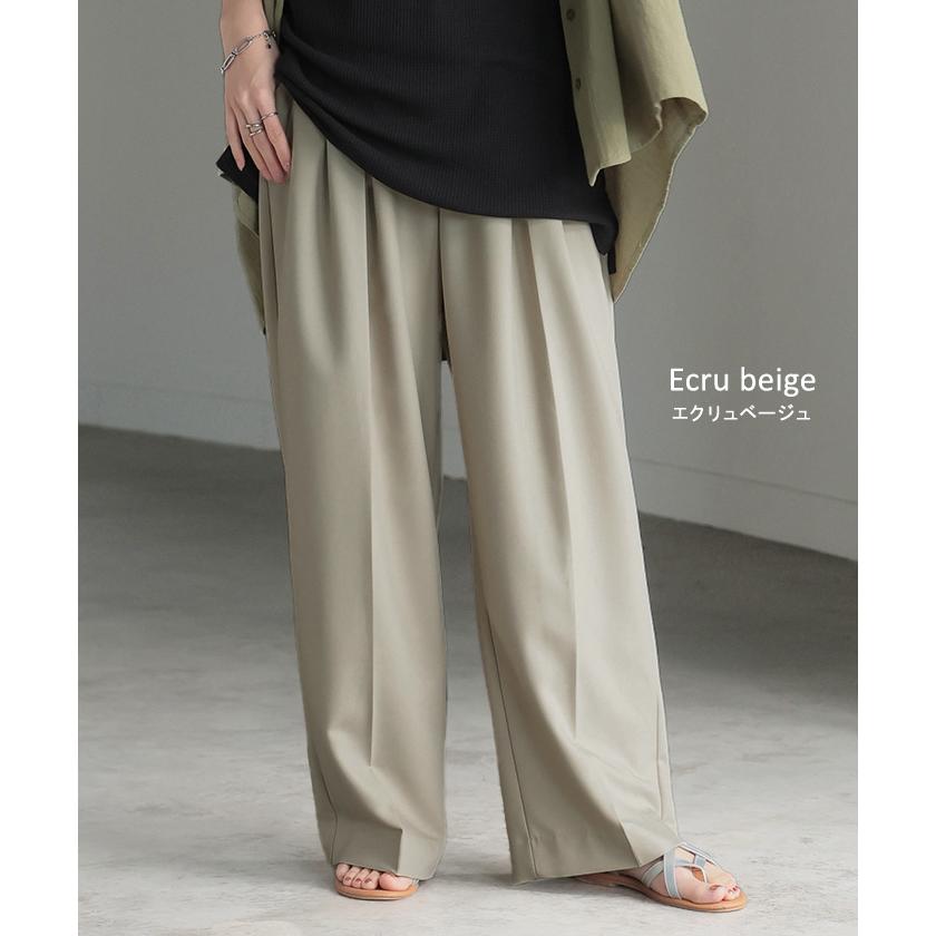 パンツ ワイド グルカ レディース ボトムス ボトム ロング ロングパンツ 体型カバー ボトムス ボトム ストレート ズボン ゆったり | HUG.U | 16