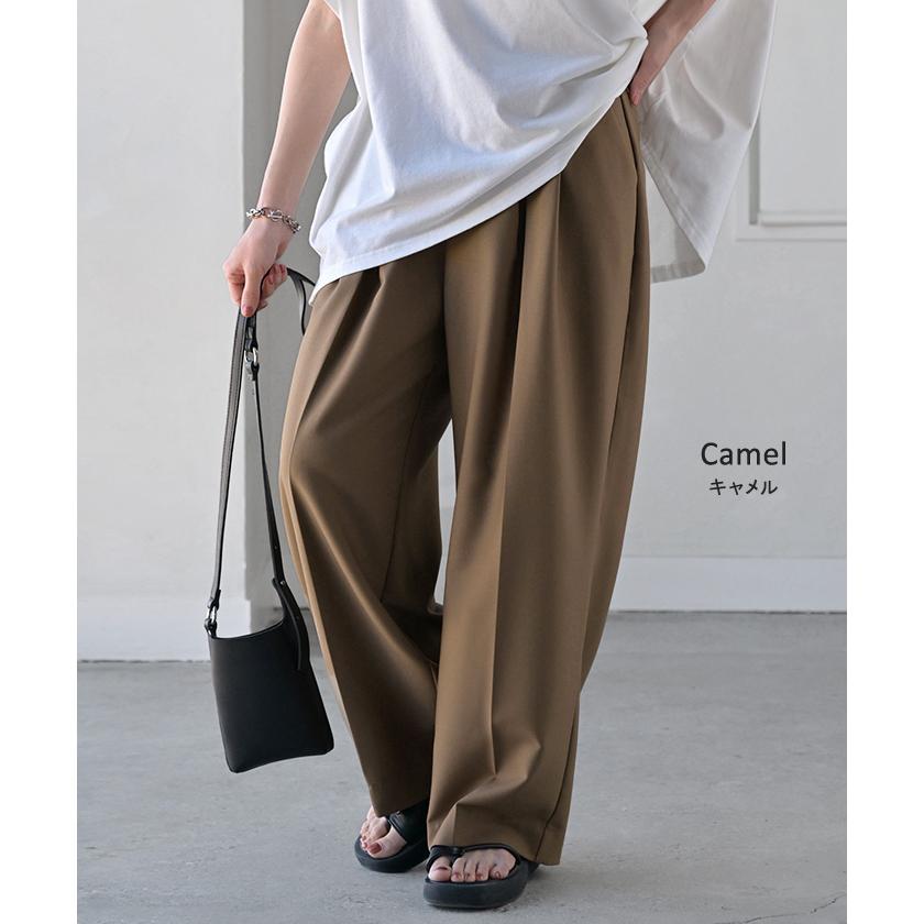 パンツ ワイド グルカ レディース ボトムス ボトム ロング ロングパンツ 体型カバー ボトムス ボトム ストレート ズボン ゆったり | HUG.U | 20