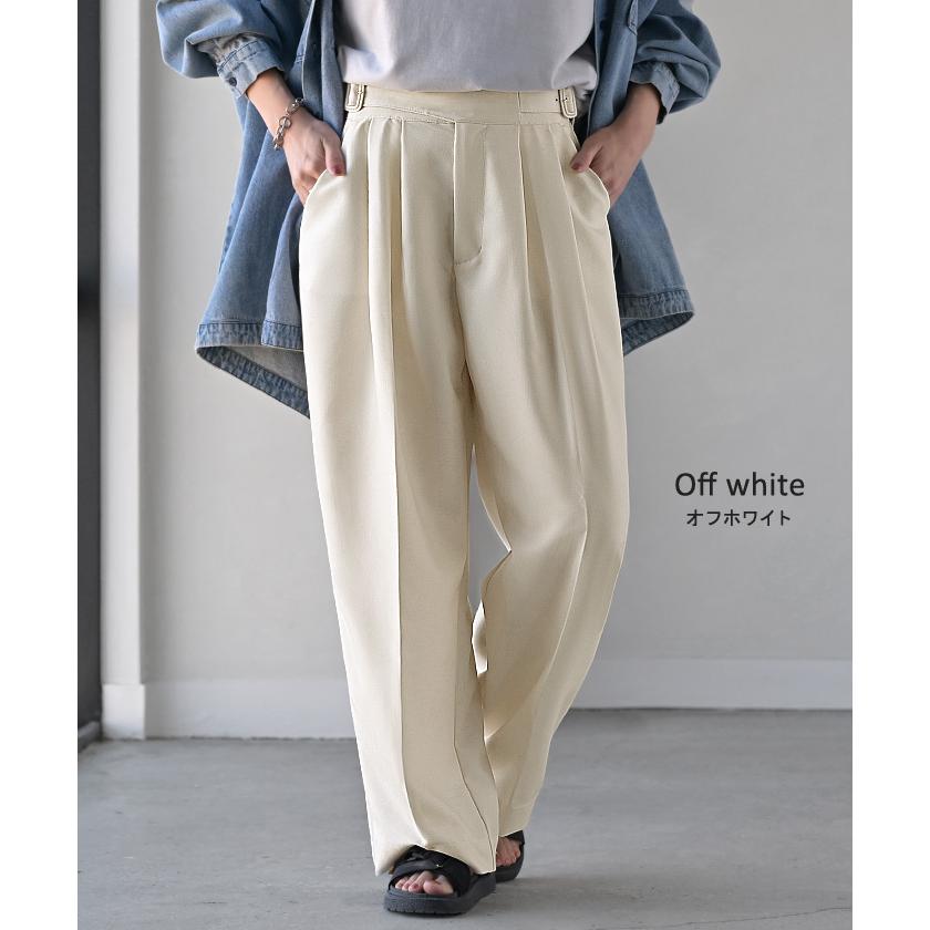 パンツ ワイド グルカ レディース ボトムス ボトム ロング ロングパンツ 体型カバー ボトムス ボトム ストレート ズボン ゆったり | HUG.U | 21