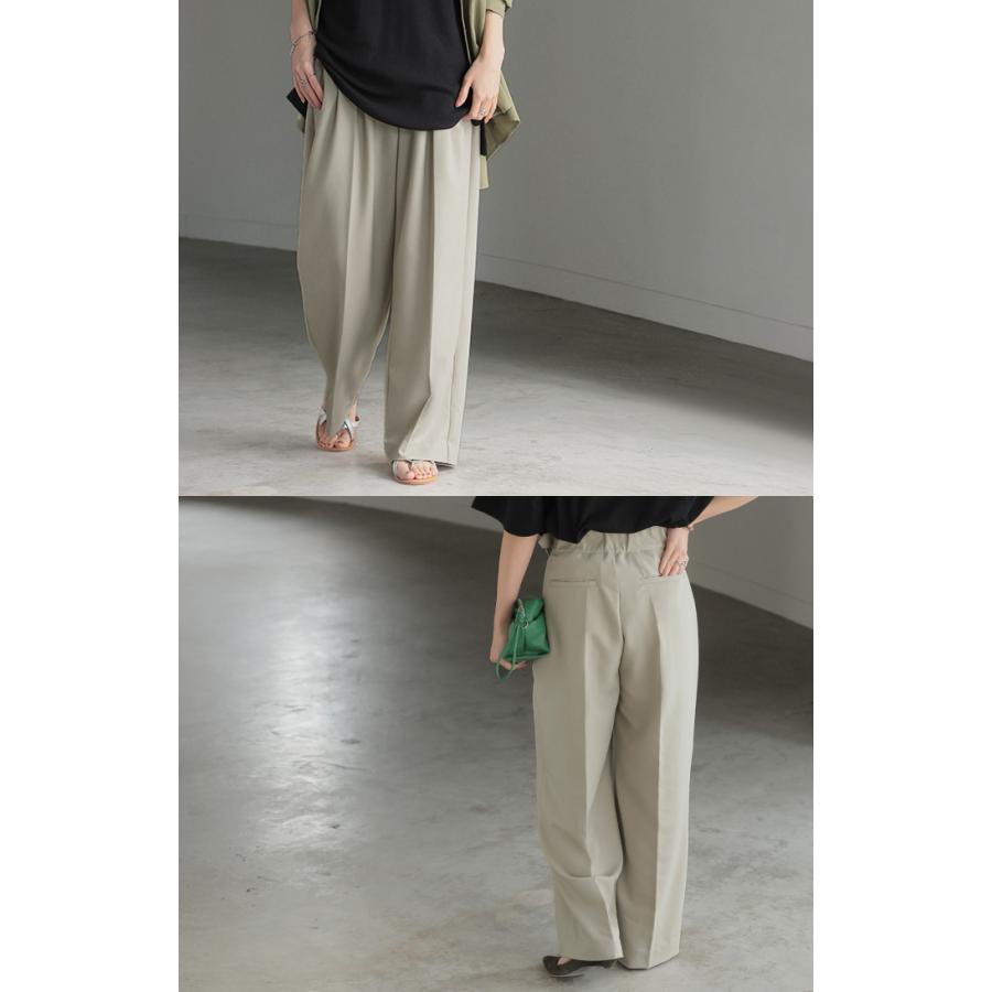 パンツ ワイド グルカ レディース ボトムス ボトム ロング ロングパンツ 体型カバー ボトムス ボトム ストレート ズボン ゆったり | HUG.U | 23