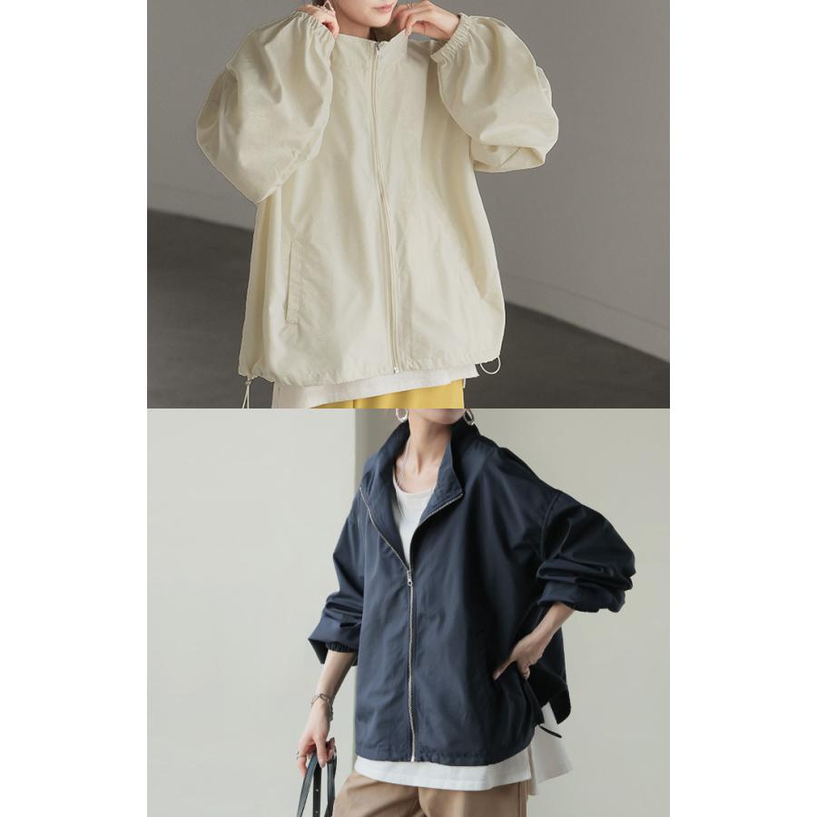 ブルゾン アウター スタンドネック レディース ジャンパー ライトアウター 羽織 軽い ドルマン | HUG.U | 07
