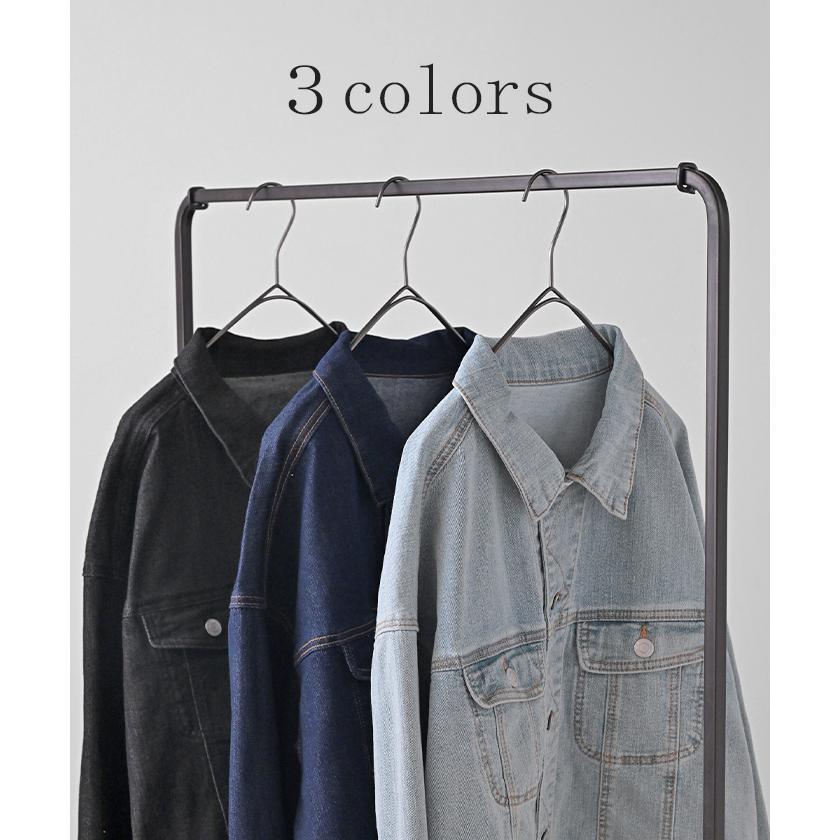 Gジャン ジャスト丈 デニム レディース ジャケット デニムジャケット デニムシャツ オーバー 長袖 羽織 | HUG.U | 14