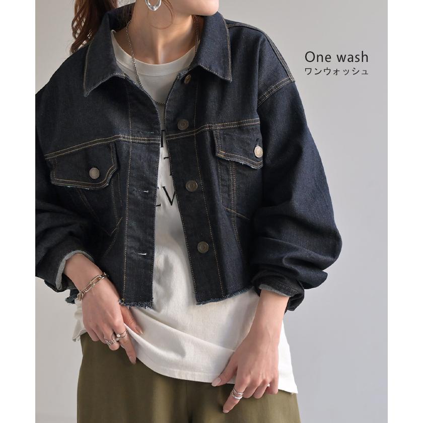 HUG.U（ハグユー） Gジャン 良バランス 短め丈 デニム アウター