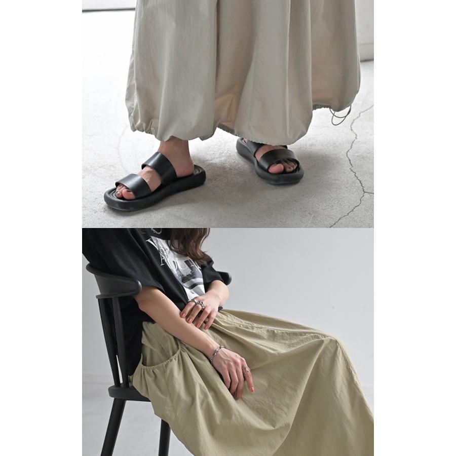 スカート  撥水 ロング 別売り セットアップ 可 レディース ボトムス ロングスカート カーゴ ゴム | HUG.U | 21