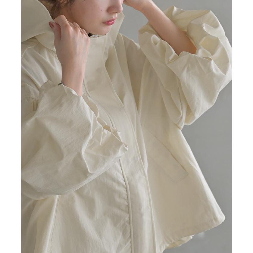 ブルゾン  撥水 別売り セットアップ 可 ジャスト丈 レディース アウター ナイロン ジャケット コート | HUG.U | 23