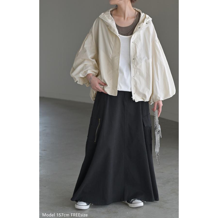 ブルゾン  撥水 別売り セットアップ 可 ジャスト丈 レディース アウター ナイロン ジャケット コート | HUG.U | 07