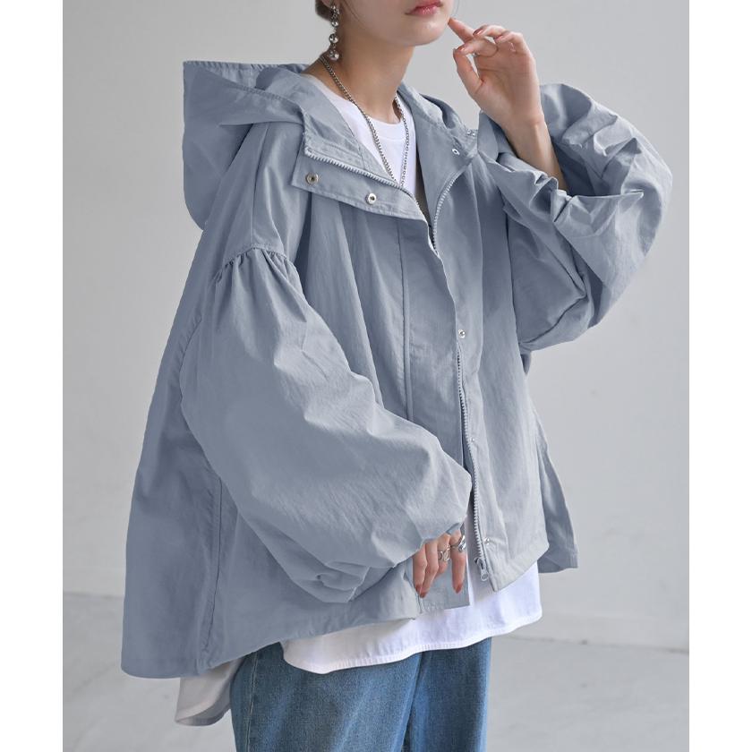 ブルゾン  撥水 別売り セットアップ 可 ジャスト丈 レディース アウター ナイロン ジャケット コート | HUG.U | 08