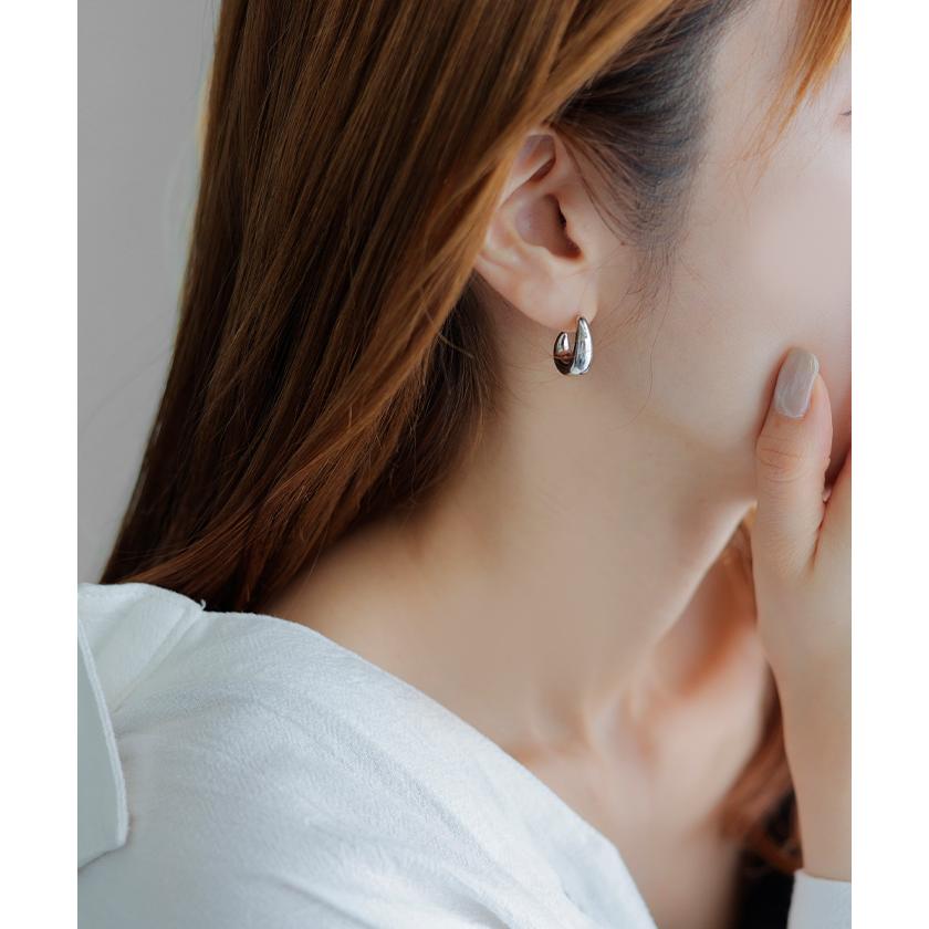 ピアス サージカルステンレス アクセサリー フープ フープピアス 両耳 変色しにくい 錆びにくい 金属アレルギー 金アレ シルバーピアス アクセ アレルギー対応 | HUG.U | 05