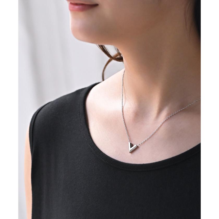ネックレス V字 ロゴ モチーフ レディース アクセサリー チェーン ロング ロングネックレス オブジェ 錆びにくい | HUG.U | 15