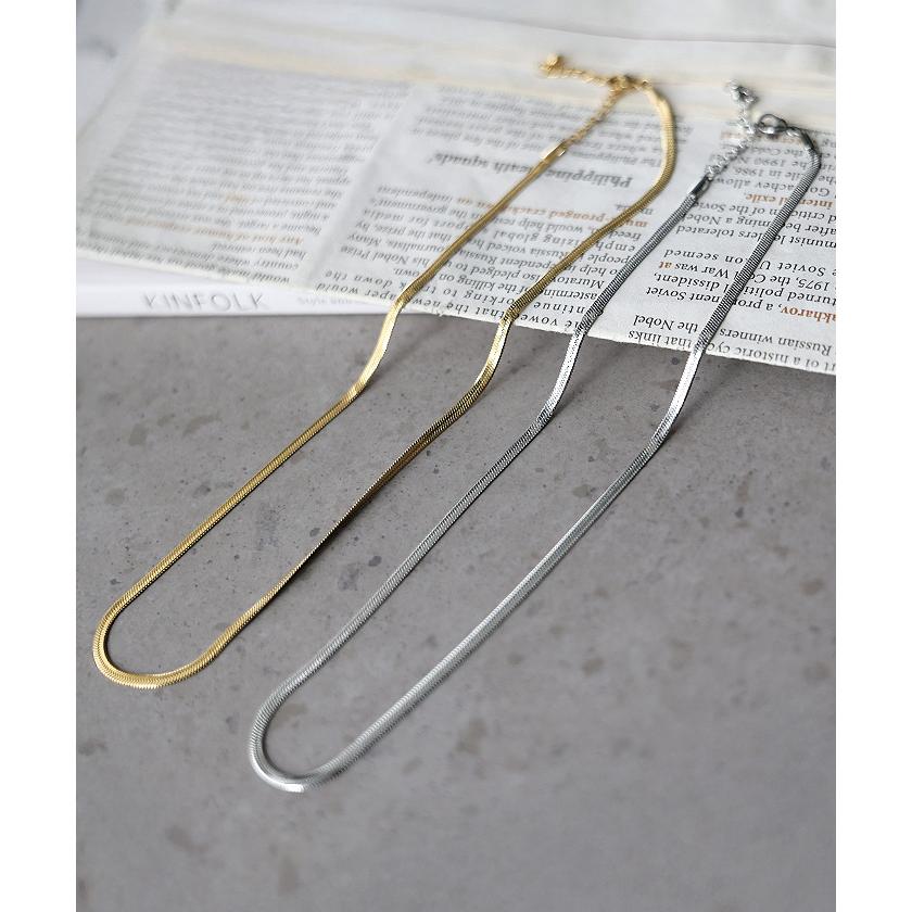 ネックレス スネーク チェーン レディース アクセサリー チェーン ロング ロングネックレス 錆びにくい | HUG.U | 03