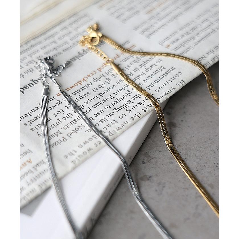 ネックレス スネーク チェーン レディース アクセサリー チェーン ロング ロングネックレス 錆びにくい | HUG.U | 08