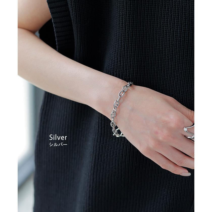 ブレスレット アクセサリー レディース シルバーブレスレット ゴールドブレスレット 普段使い おしゃれ チェーンブレスレット ゴールド シルバー シンプル | HUG.U | 12