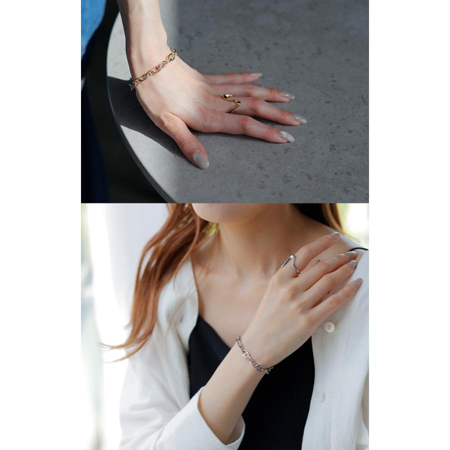 ブレスレット アクセサリー レディース シルバーブレスレット ゴールドブレスレット 普段使い おしゃれ チェーンブレスレット ゴールド シルバー シンプル | HUG.U | 13