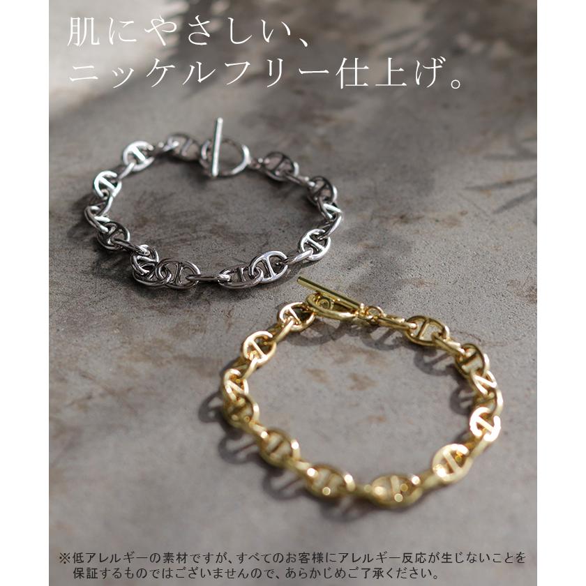 ブレスレット アクセサリー レディース シルバーブレスレット ゴールドブレスレット 普段使い おしゃれ チェーンブレスレット ゴールド シルバー シンプル | HUG.U | 04