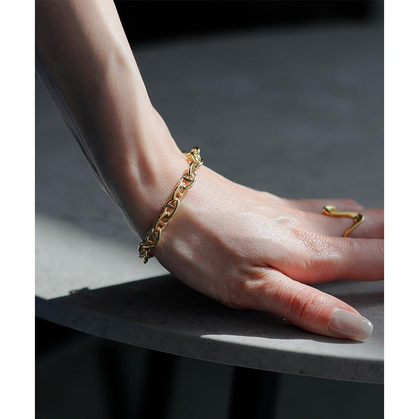 ブレスレット アクセサリー レディース シルバーブレスレット ゴールドブレスレット 普段使い おしゃれ チェーンブレスレット ゴールド シルバー シンプル | HUG.U | 05