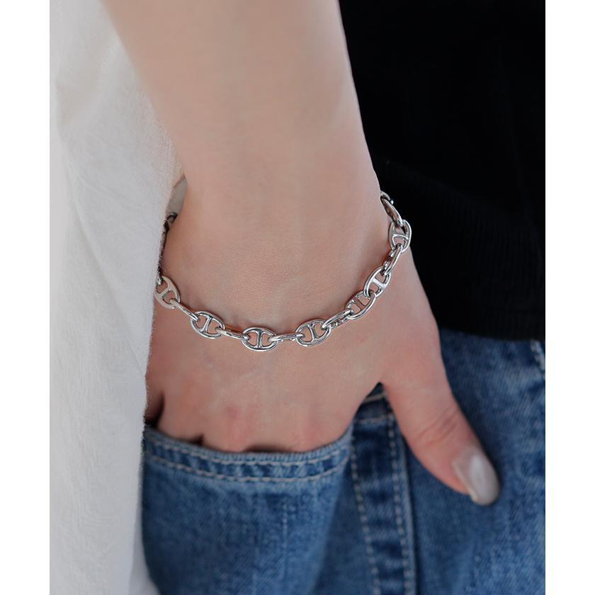 ブレスレット アクセサリー レディース シルバーブレスレット ゴールドブレスレット 普段使い おしゃれ チェーンブレスレット ゴールド シルバー シンプル | HUG.U | 06