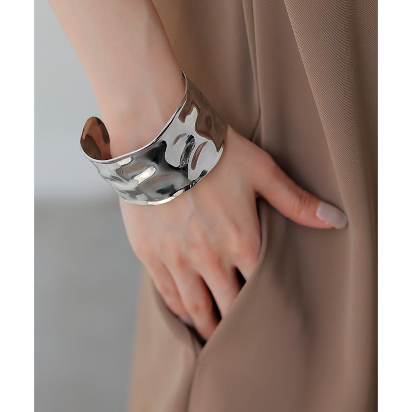 バングル アクセサリー ブレスレット レディース シルバー ゴールド シルバーアクセサリー アクセ ブレス ステンレス | HUG.U | 06