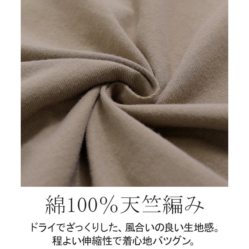 Tシャツ 綿100％ レディース トップス 半袖 カットソー ロング ティーシャツ チュニック ビッグ プラスサイズ クルーネック レイヤード 長い ゆったり 天竺 | HUG.U | 18