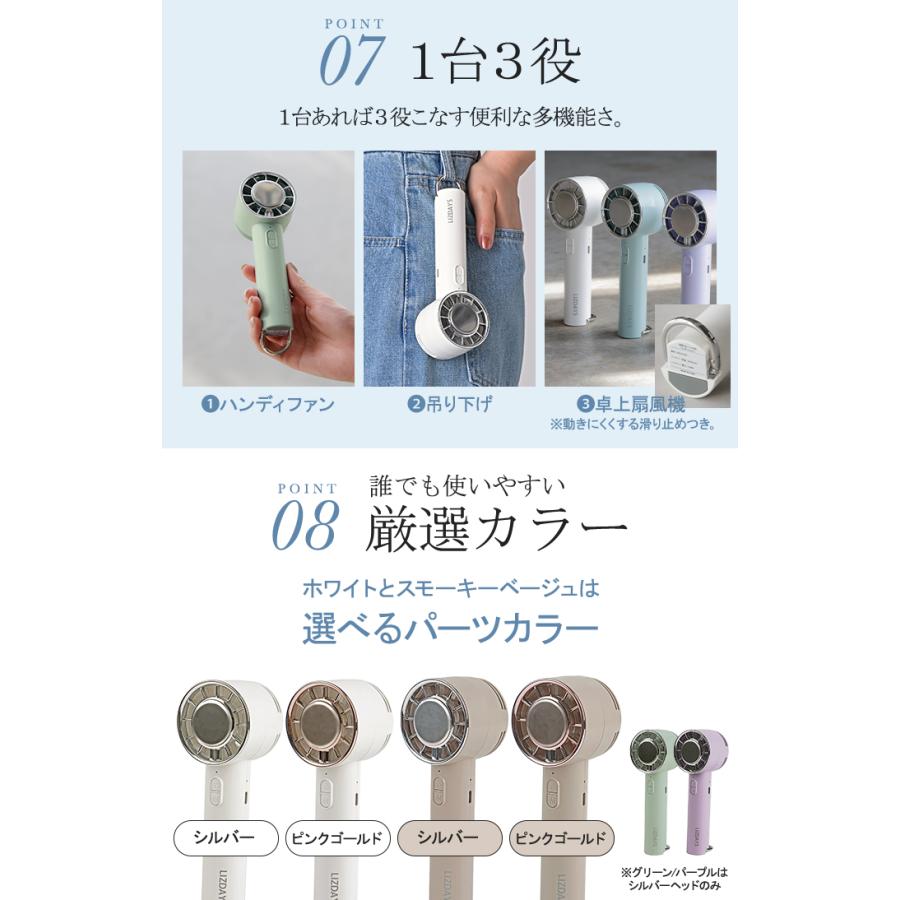 ハンディファン 瞬間冷感 体感-20℃ 冷却プレート 扇風機 冷感 携帯扇風機 ミニ扇風機 クーラー コンパクト |  | 25