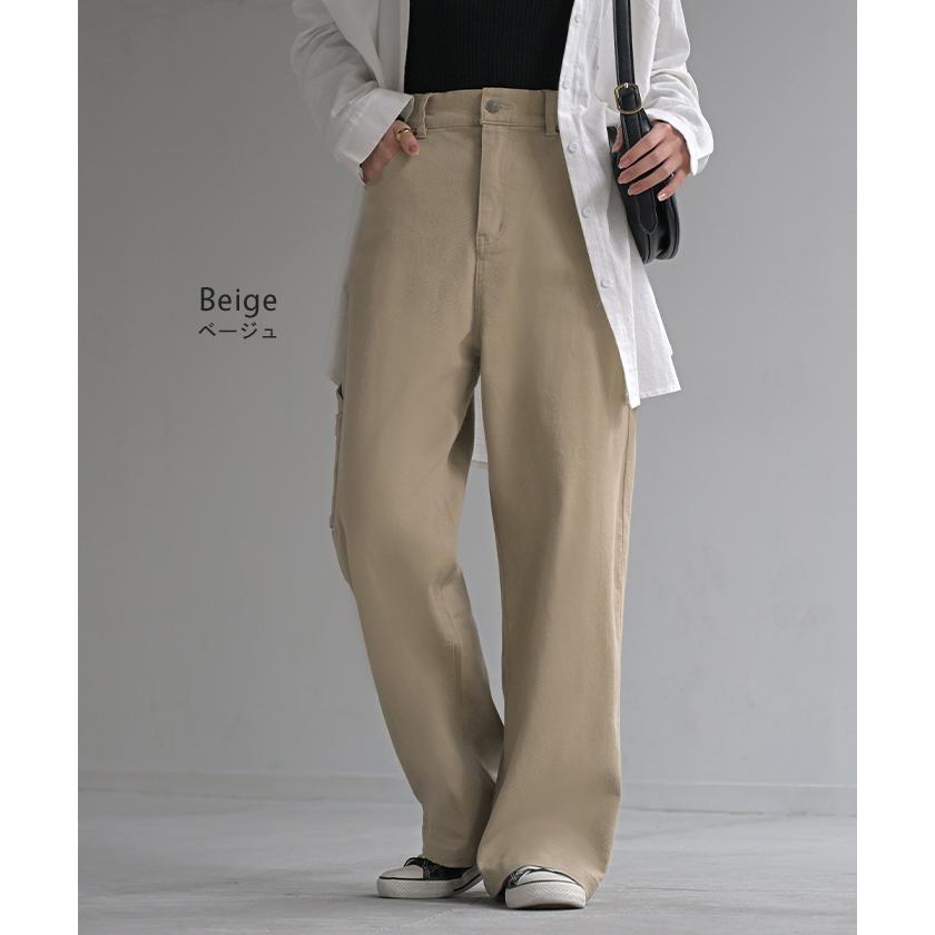 RNA ⿻ ワークパンツ チノパンツ ルーズ ベルト付 ペインターパンツ 秋 HUG.U パンツ ペインターパンツ チノ レディース カーゴパンツ