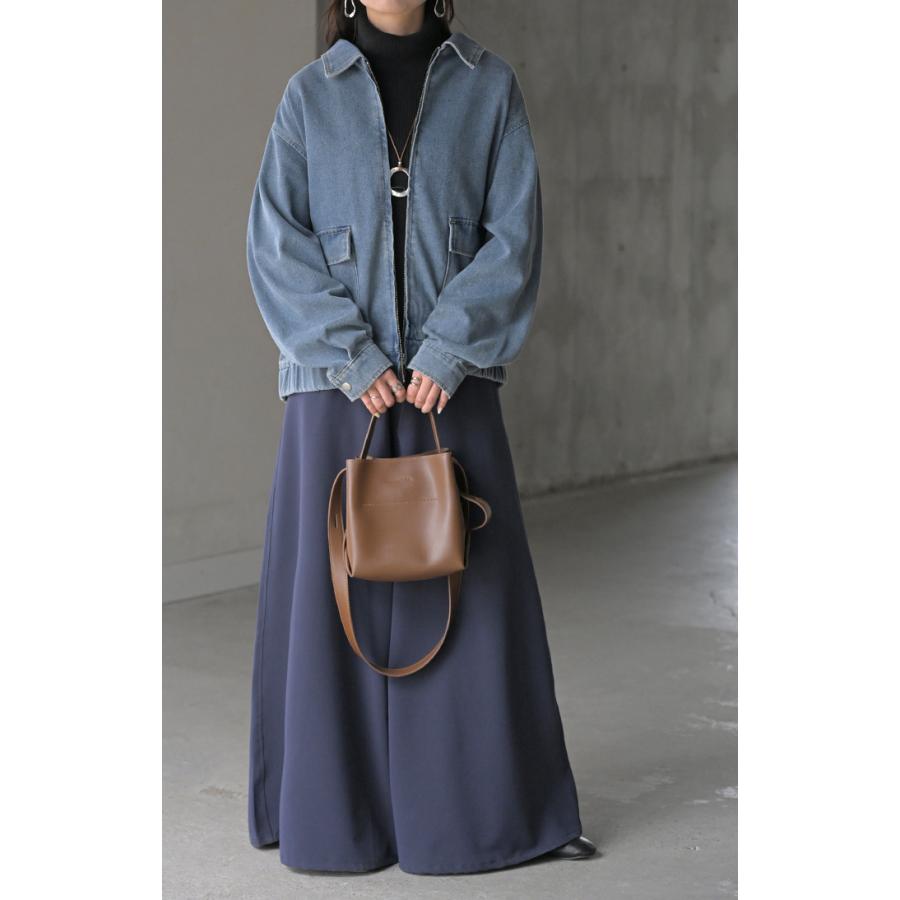 ジャケット デニム ロング レディース デニム ロング ジャケット デニムジャケット ブルゾン オーバー 長袖 羽織 ジーンズ 綿100％ | HUG.U | 16