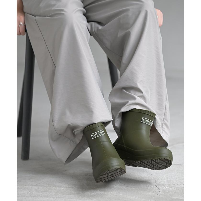 レインブーツ ショート丈 23.0cm 〜 24.5cm 長靴 ロゴ レイン ブーツ レディース 靴 ショート ショートブーツ | HUG.U | 06