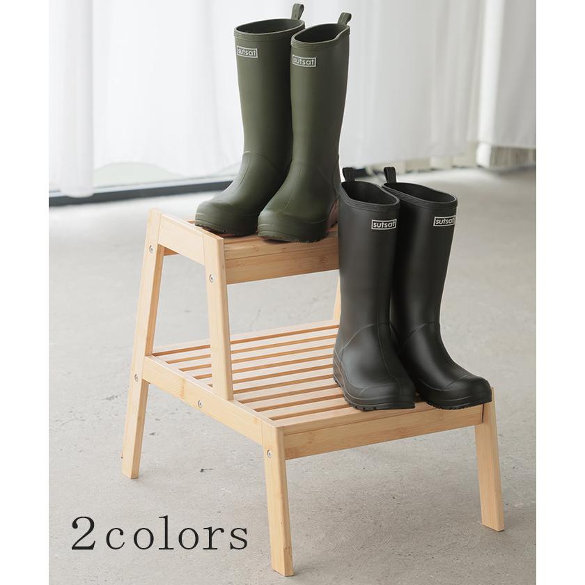 レインブーツ ロング丈 23.0cm 〜 24.5cm 長靴 ロゴ レイン ブーツ レディース 靴 ロング ロングブーツ シューズ | HUG.U | 08