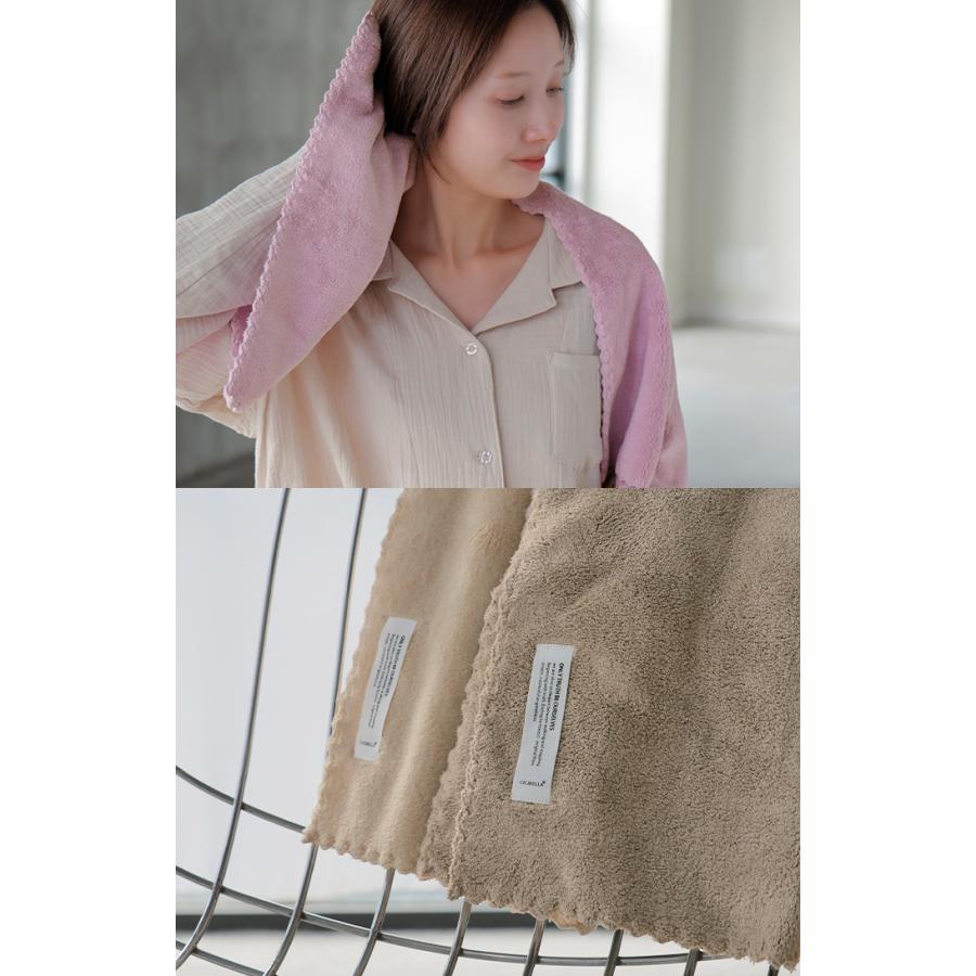 タオル 2点セット マイクロファイバー 超高吸水 速乾 ヘアタオル ドライタオル 吸水タオル ドライヤー 時短 大きいサイズ お風呂上がり 柔らかい 高吸水 長い髪 | HUG.U | 11