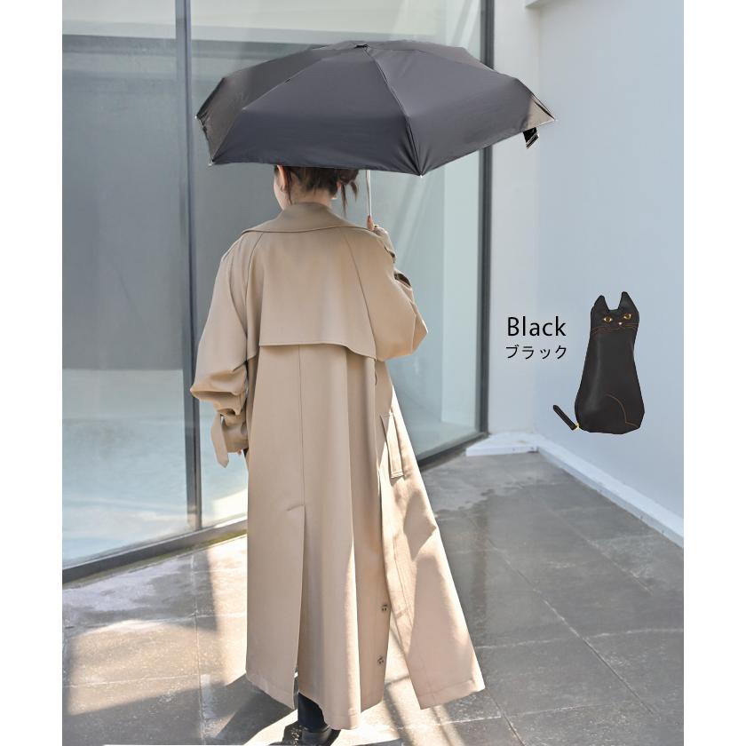 折りたたみ傘 猫 ポーチ 付き 日傘 完全遮光 晴雨兼用 折りたたみ UVカット 小さい 遮光 100 紫外線カット UV レディース 紫外線対策 折り畳み 軽量 軽い 雨傘 | HUG.U | 16