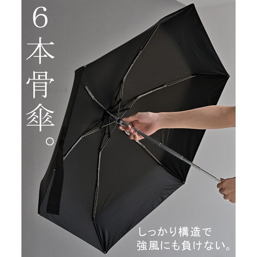 HUG.U（ハグユー） 折りたたみ傘 猫 ポーチ 付き 日傘 完全遮光 晴雨