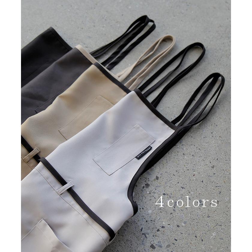 エプロン バッククロス 撥水 軽量 ロング レディース h型 ワークエプロン ロングエプロン ロング丈 軽い 薄い メンズ 大人 無地 シンプル おしゃれ | HUG.U | 13