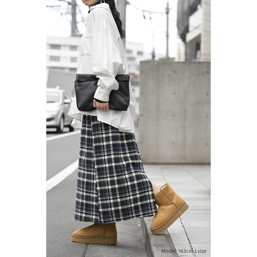 ブーツ ムートン 風 ショート丈 23.0cm 24.5cm 厚底 レディース 靴 撥水 ムートンブーツ 厚底ブーツ シューズ あったか スウェード カジュアル くつ | HUG.U | 06