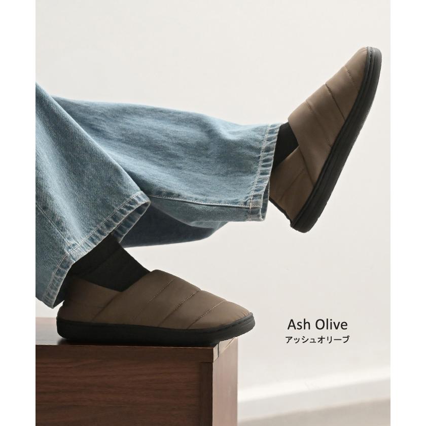 モックシューズ レディース 中綿 裏起毛 サボサンダル 歩きやすい キャンプシューズ スリッポン かかとが踏める スニーカー 靴 シューズ 紐なし くつ クツ 軽量 | HUG.U | 13