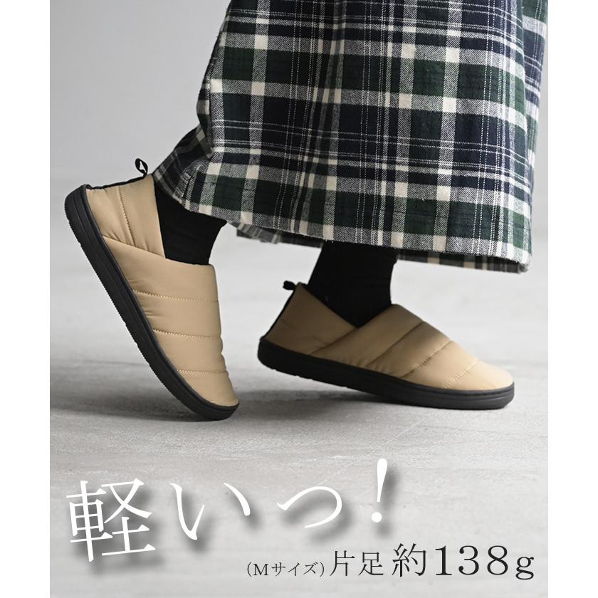 モックシューズ レディース 中綿 裏起毛 サボサンダル 歩きやすい キャンプシューズ スリッポン かかとが踏める スニーカー 靴 シューズ 紐なし くつ クツ 軽量 | HUG.U | 06