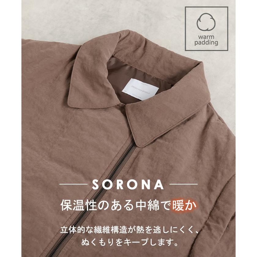 アウター ベスト 2way 中綿 レディース 中綿ジャケット 中綿コート 中綿ベスト ロング パーカー ジャケット ブルゾン オーバー ライダース コート ジレ | HUG.U | 07