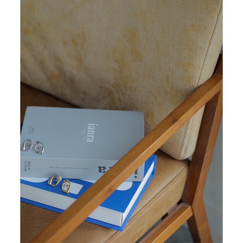 イヤリング ピアスに見える イヤカフ イヤーカフ シルバー ゴールド ノンホール ウェーブ ねじり ぷっくり アクセサリー アクセ フープ フープイヤリング | HUG.U | 11