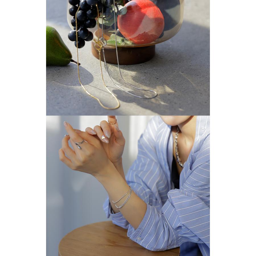 ネックレス サージカルステンレス ブレスレット 2WAY レディース アクセサリー ブレス アクセ シルバー ゴールド チェーン ロング モチーフ 錆びにくい | HUG.U | 11