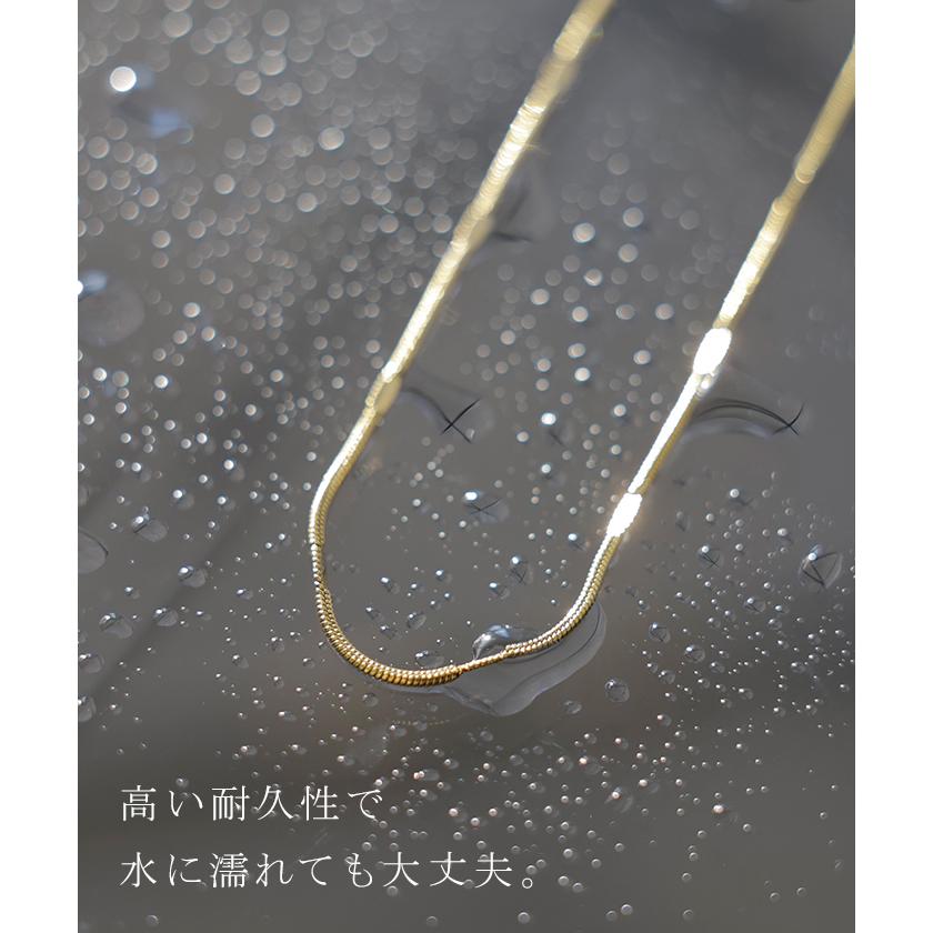 ネックレス サージカルステンレス 金アレ 対応 ロング チェーン レディース アクセサリー アクセ ニュアンス 細い 錆びにくい イージーケア 変色しにくい 水濡れ | HUG.U | 07