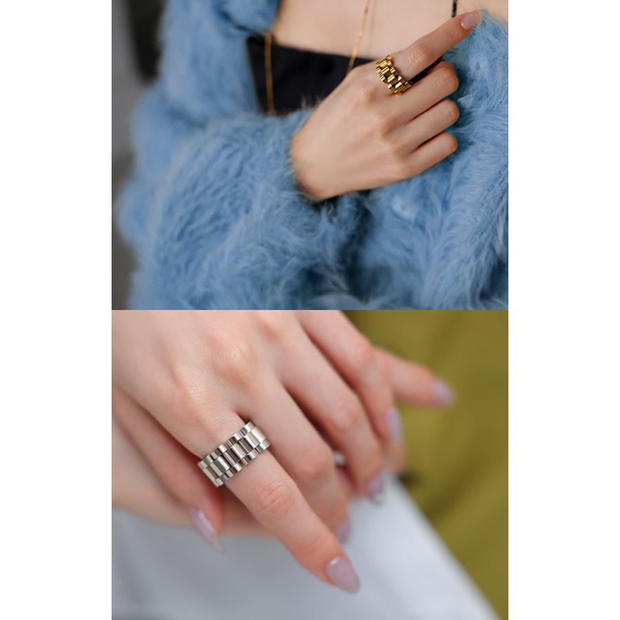 リング サージカルステンレス アクセサリー シルバー ゴールド 錆びにくい 金属アレルギー 金アレ シルバーアクセサリー アクセ 指輪 アレルギー対応 | HUG.U | 13