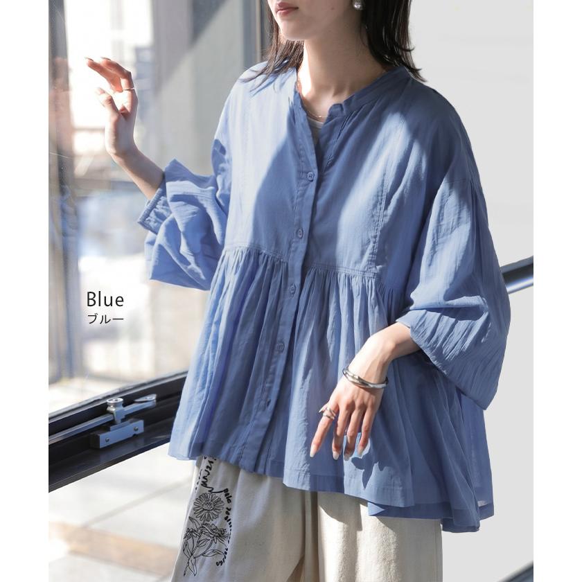 HUG.U（ハグユー） シャツ ブラウス インド綿 100％ レディース 