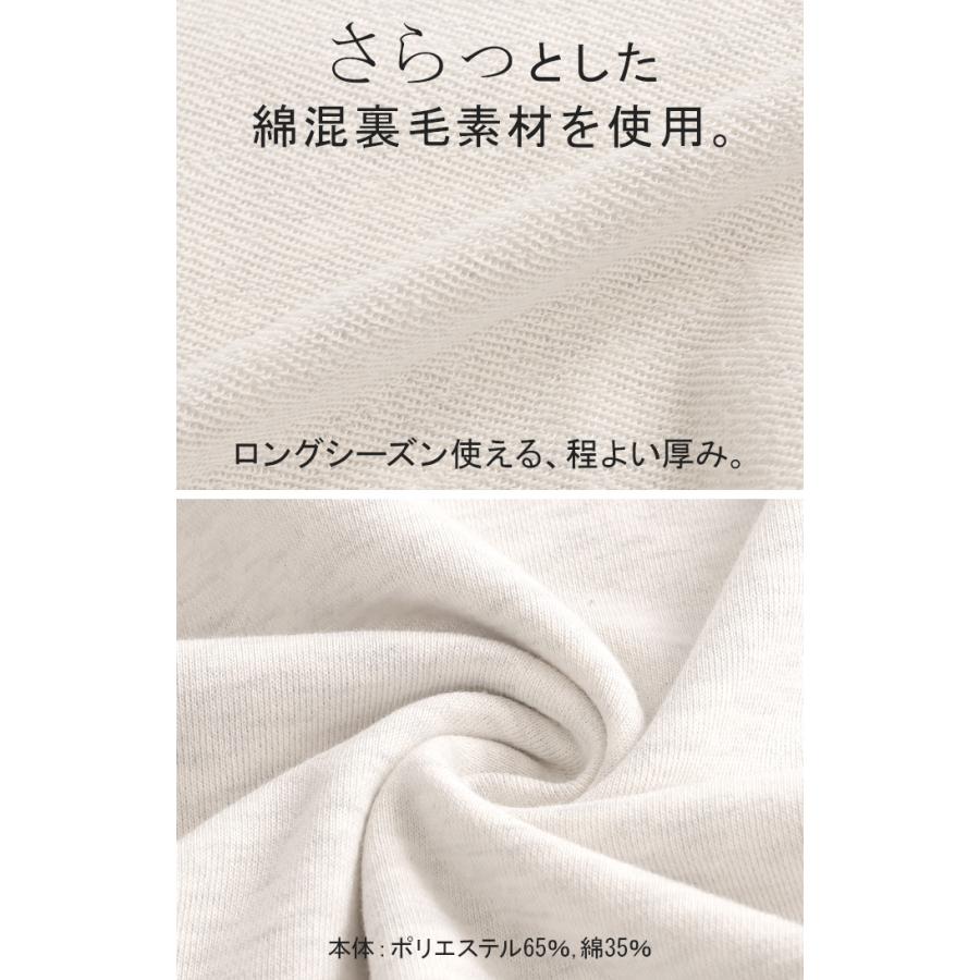 スウェット ロゴ ロゴスウェット レディース トレーナー トップス 長袖 クルーネック ジャスト丈 シリコンプリント プルオーバー 立体ロゴ 裏毛 軽い ぽわん袖 | HUG.U | 19