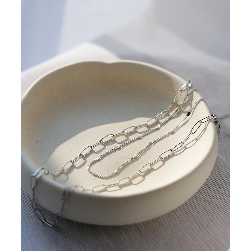 サージカルステンレス 2連 ネックレス アクセサリー シルバー ゴールド 金属アレルギー 金アレ 錆びにくい アクセ マンセルチェーン チェーンネックレス ロング | HUG.U | 12