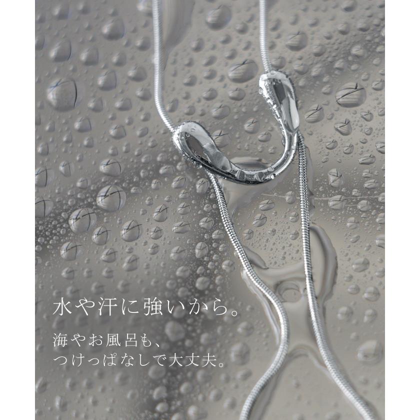 ネックレス サージカルステンレス 金アレ 対応 ロング ループ タイ レディース アクセサリー アクセ ニュアンス 錆びにくい イージーケア 変色しにくい 水濡れ | HUG.U | 12