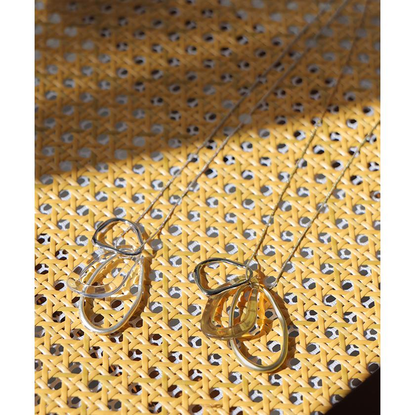 ネックレス モチーフ ニュアンス レディース アクセサリー アクセ ペンダント ロング gold silver サークルネックレス モチーフネックレス | HUG.U | 12