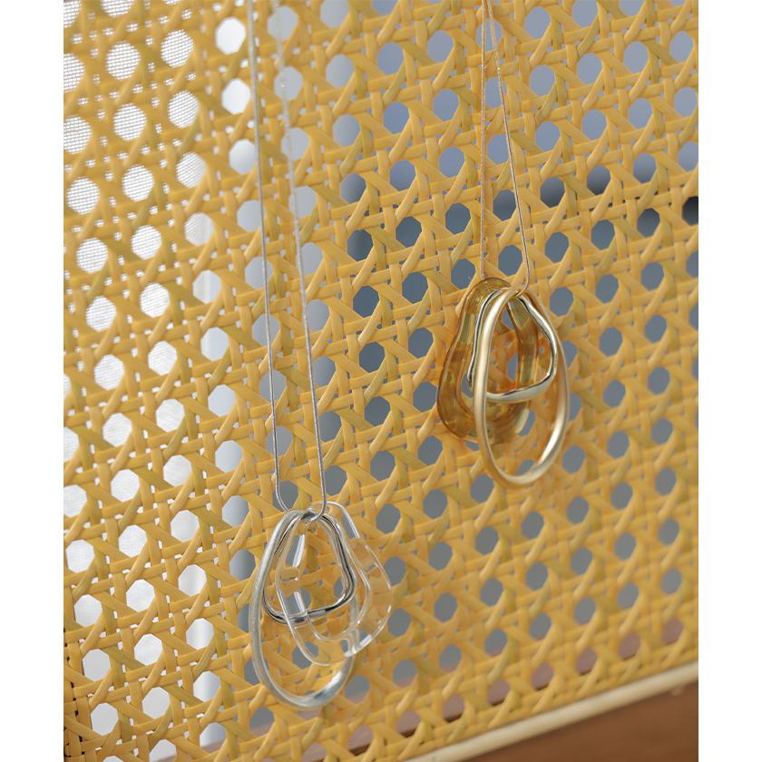 ネックレス モチーフ ニュアンス レディース アクセサリー アクセ ペンダント ロング gold silver サークルネックレス モチーフネックレス | HUG.U | 08