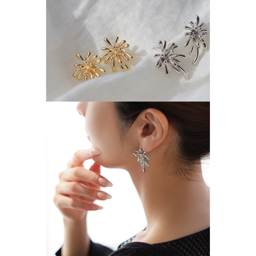 ピアス サージカルステンレス 花 モチーフ レディース アクセサリー アクセ 金アレ 水濡れ フラワー ニュアンス 錆びにくい イージーケア 変色しにくい 金属 | HUG.U | 13